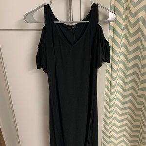 MSK Cold Shoulder Black Dress